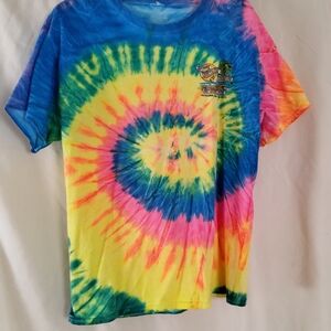 Tie Dye Shirt, chest 38, length  26", Colorful, short sleeves